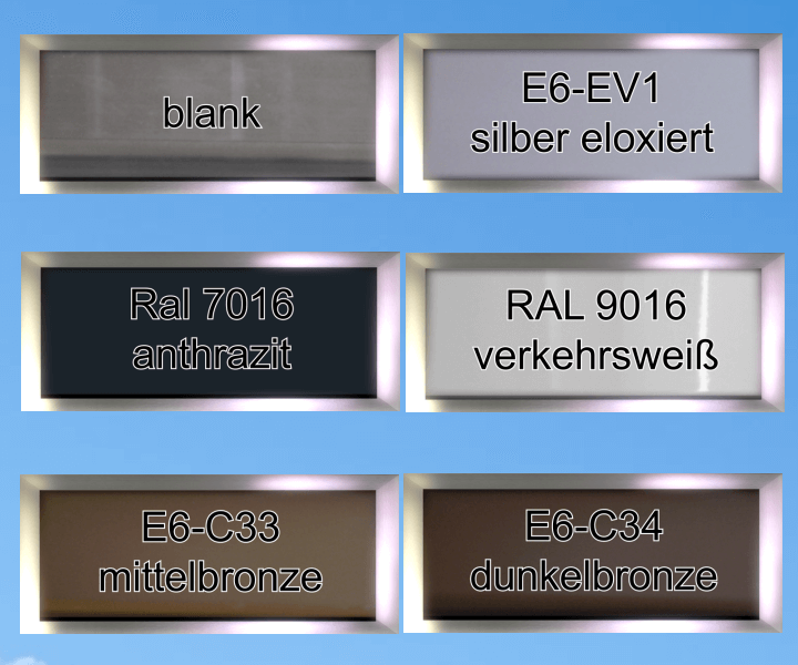 Fensterbank Farben